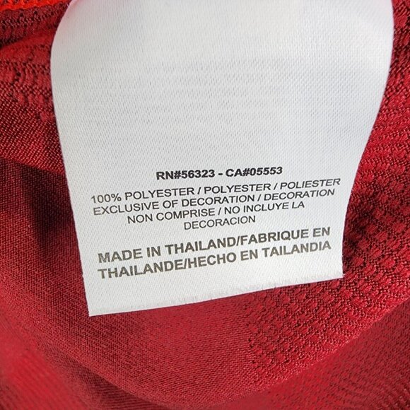 Mens Red Burgundy Nike Golf Tour Performance Polo Shirt Short Sleeve Dri Fit XL - Picture 6 of 10